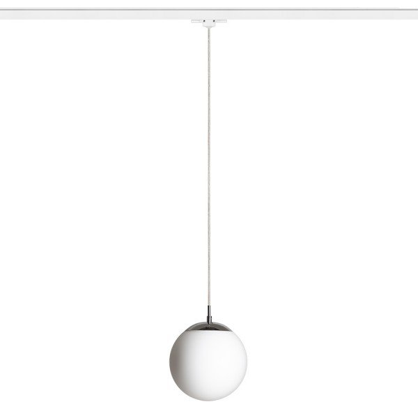 RED R13967 AKCE - LUNA 20 pro tříokr. lištu opálové sklo/chrom 230V E27 15W - RED - DESIGN RENDL