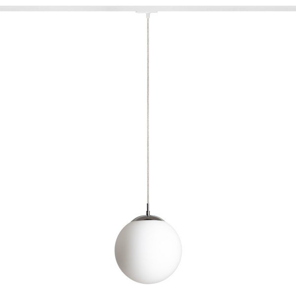 Levně RED R13965 LUNA 25 pro jednookr. lištu opálové sklo/chrom 230V E27 15W - RED - DESIGN RENDL