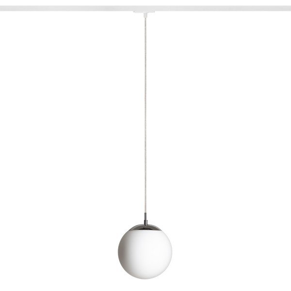 Levně RED R13964 LUNA 20 pro jednookr. lištu opálové sklo/chrom 230V E27 15W - RED - DESIGN RENDL