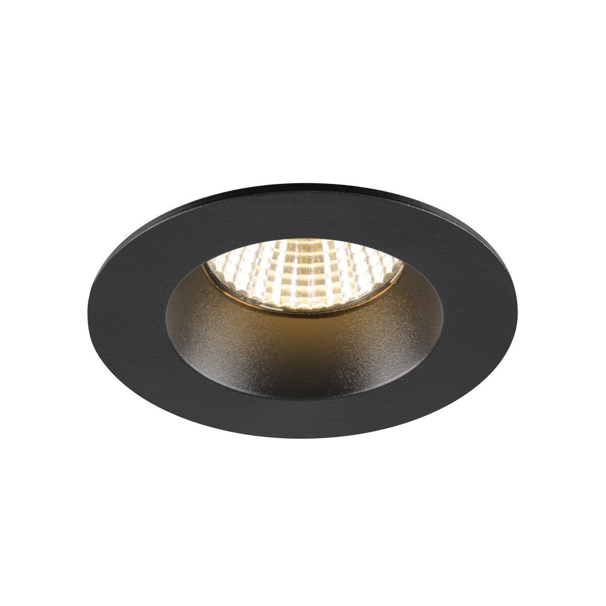 LA 1007408 NEW TRIA® 68 stropní vestavné svítidlo, 3000K, 38°, IP 20 / IP 65, kulaté, černá - BIG WHITE (SLV)