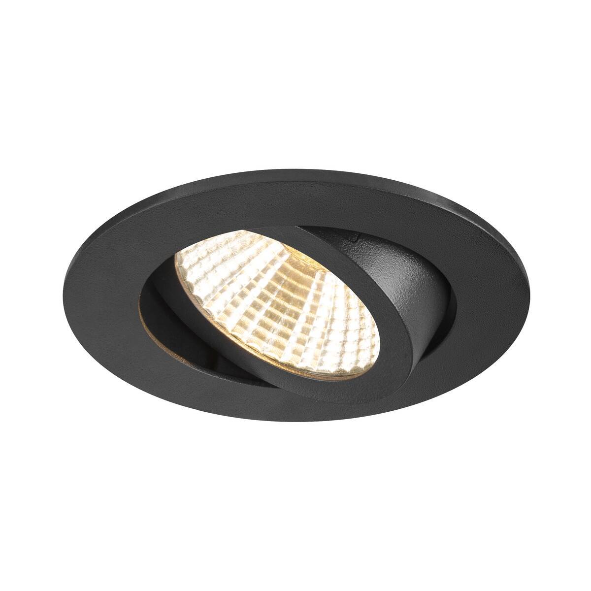 LA 1007424 NEW TRIA® 68 stropní vestavné svítidlo, 1800-3000K, 38°, IP 20, kulaté, černá - BIG WHITE (SLV)