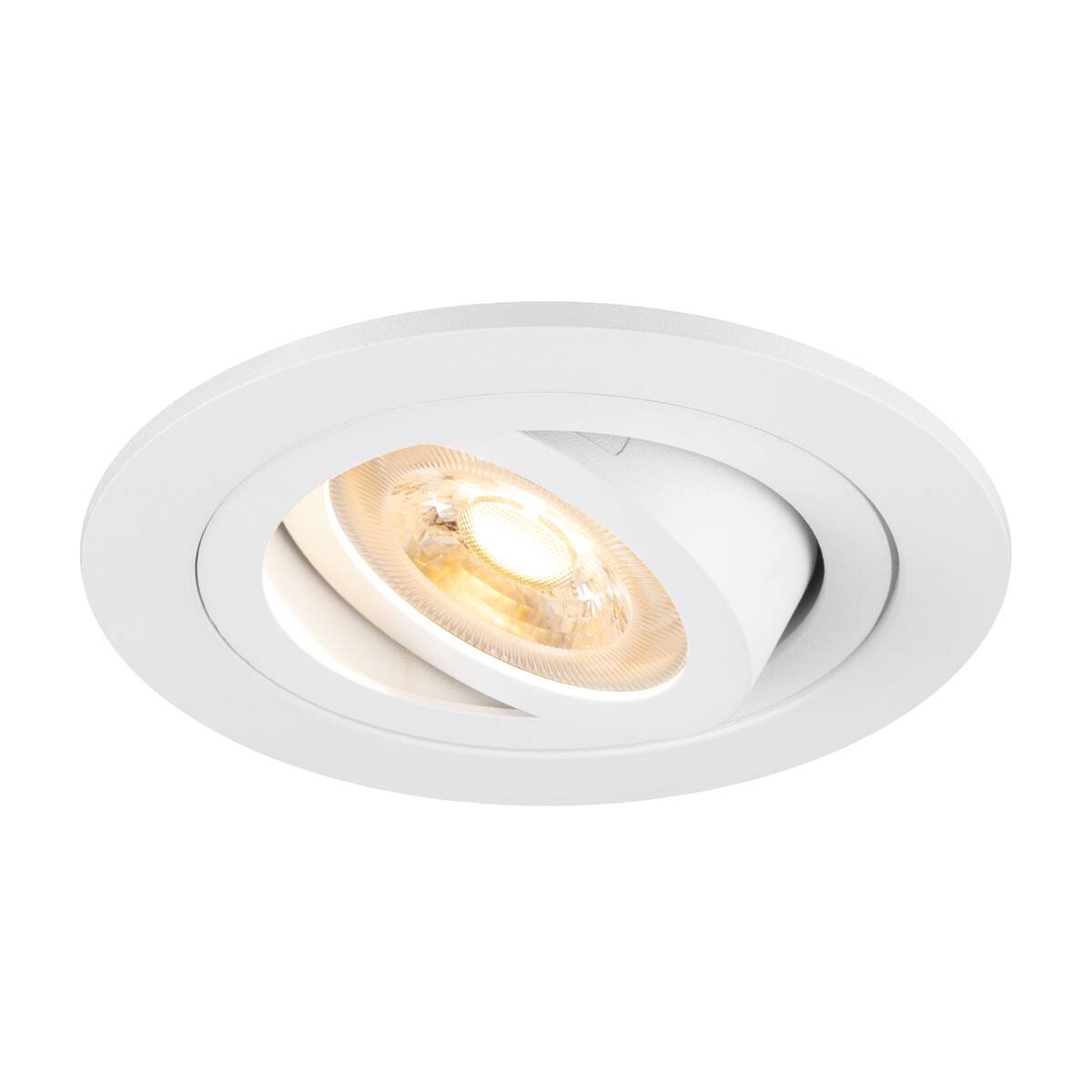 LA 1007374 NEW TRIA® 75 stropní vestavné svítidlo, kulaté, max. 10W GU10, bílá - BIG WHITE (SLV)