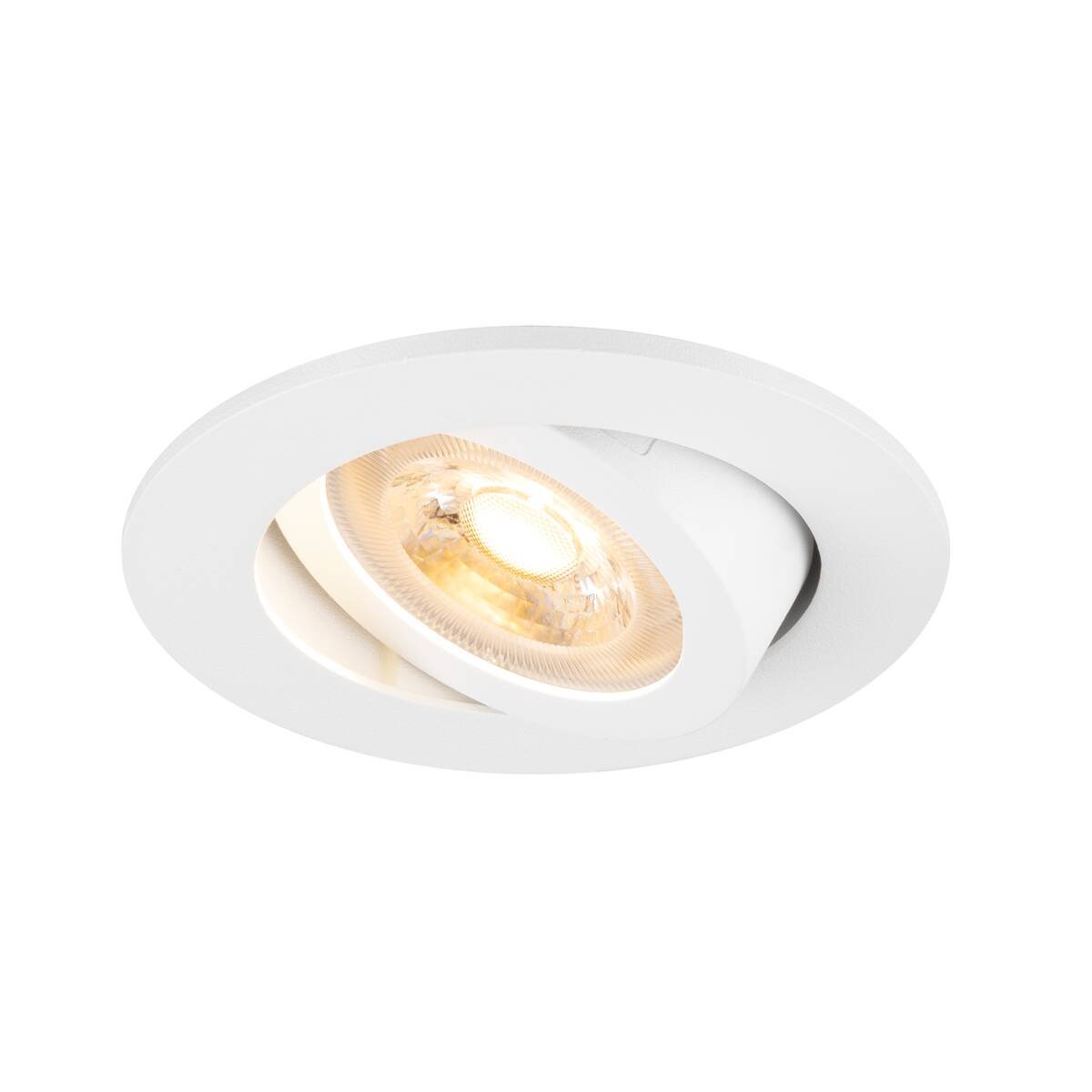 LA 1007368 NEW TRIA® 68 stropní vestavné svítidlo, kulaté, max. 10W GU10, bílá - BIG WHITE (SLV)