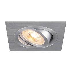 Obrázek pro produkt NEW TRIA® 75 stropní vestavné svítidlo, čtvercové, max. 10W GU10, hliník - BIG WHITE (SLV)