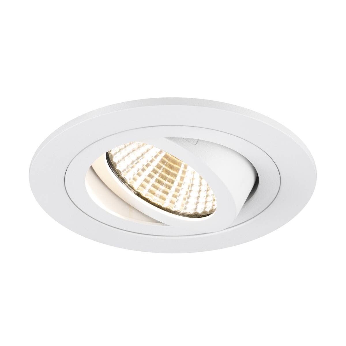 LA 1007403 NEW TRIA® 75 stropní vestavné svítidlo, 3000K, 38°, IP 20, kulaté, bílá - BIG WHITE (SLV)