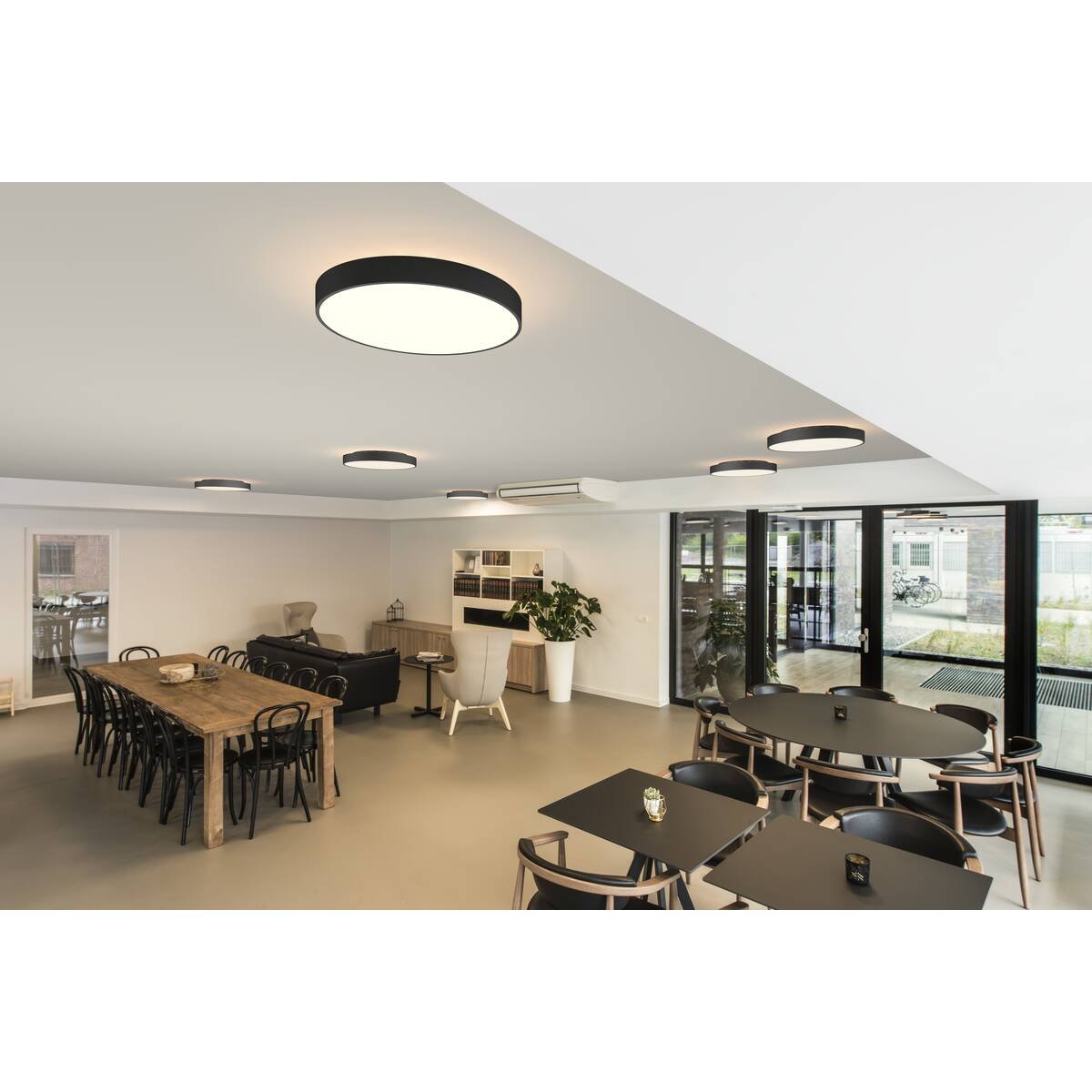 LA 1007302 MEDO® PRO 60 nástěnné a stropní nástavbové svítidlo, kulaté, 3000/4000K, 39W, DALI, Touch, 110°, černá - BIG WHITE (SLV) (obrázek 10)