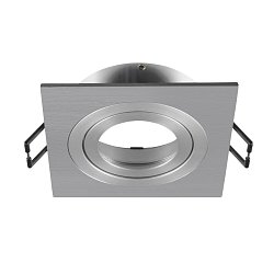 Obrázek pro produkt NEW TRIA® 75 kroužek pro vestavbu do stropu, D: 9 Š: 9 H: 2,6 cm, IP 20, hliník - BIG WHITE (SLV)