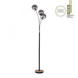 Obrázek pro produkt VÝPRODEJ VZORKU - GREEN WIDO LED stolní lampa dřevo kouřová barva páčkový vypínač IP20 do interiéru - LEUCHTEN DIREKT / JUST LIGHT