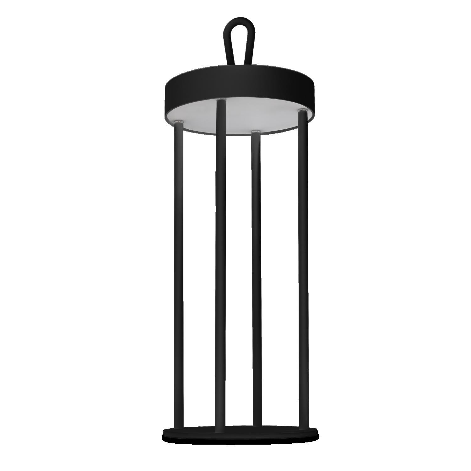 CEN ATHENE-033030 LED venkovní stolní lampa ATHENA nabíjecí USB 3000K IP54 černá - CENTURY