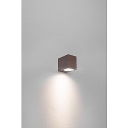 Venkovní nástěnné svítidlo AXO GU10 SQUARE corten - CENTURY Obrázek pro produkt Venkovní nástěnné svítidlo AXO GU10 SQUARE corten - CENTURY