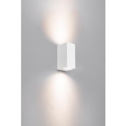 Venkovní nástěnné svítidlo AXO 2XGU10 SQUARE bílá - CENTURY Obrázek pro produkt Venkovní nástěnné svítidlo AXO 2XGU10 SQUARE bílá - CENTURY