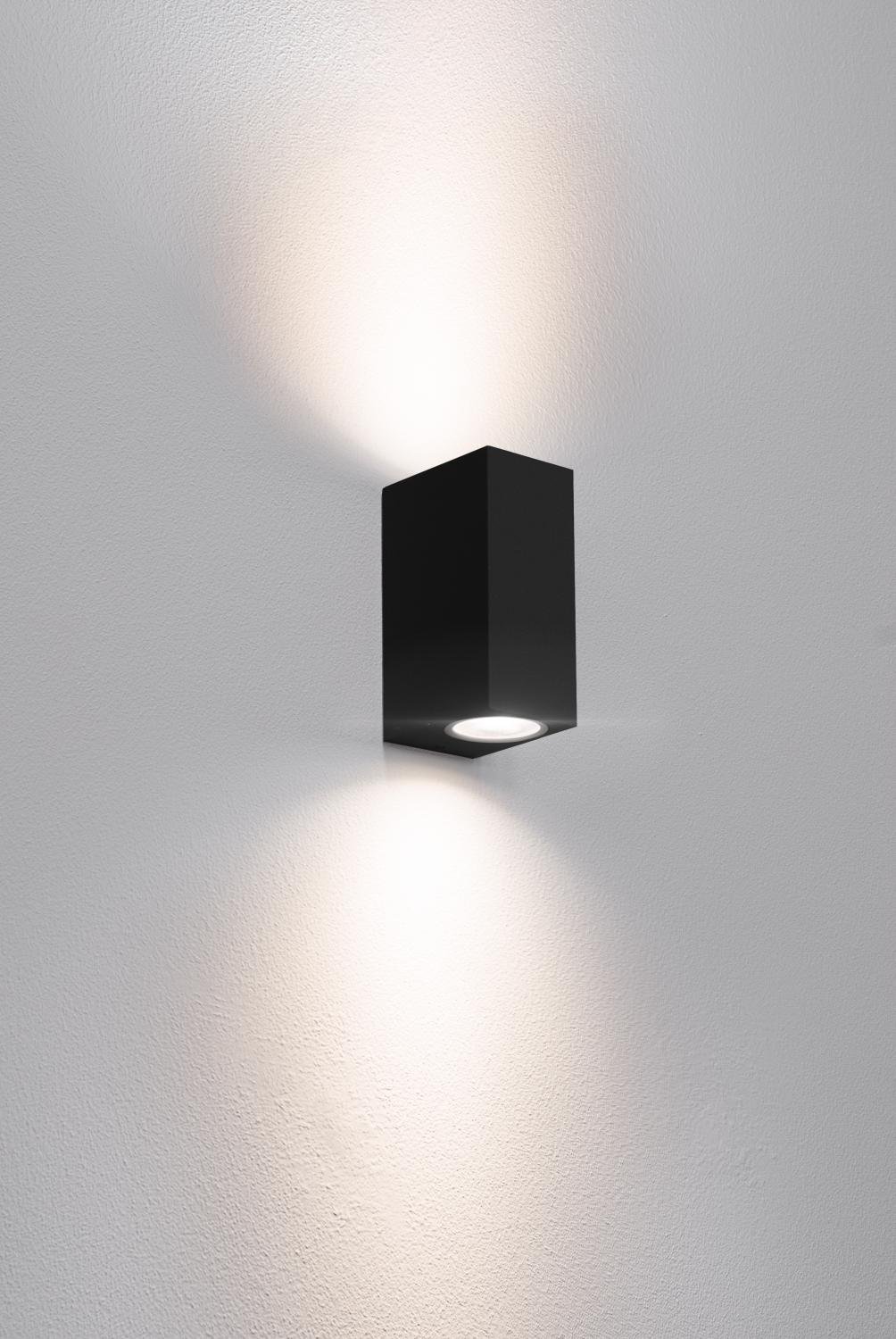 CEN AXO-2GU10SN Venkovní nástěnné svítidlo AXO 2XGU10 SQUARE černá - CENTURY