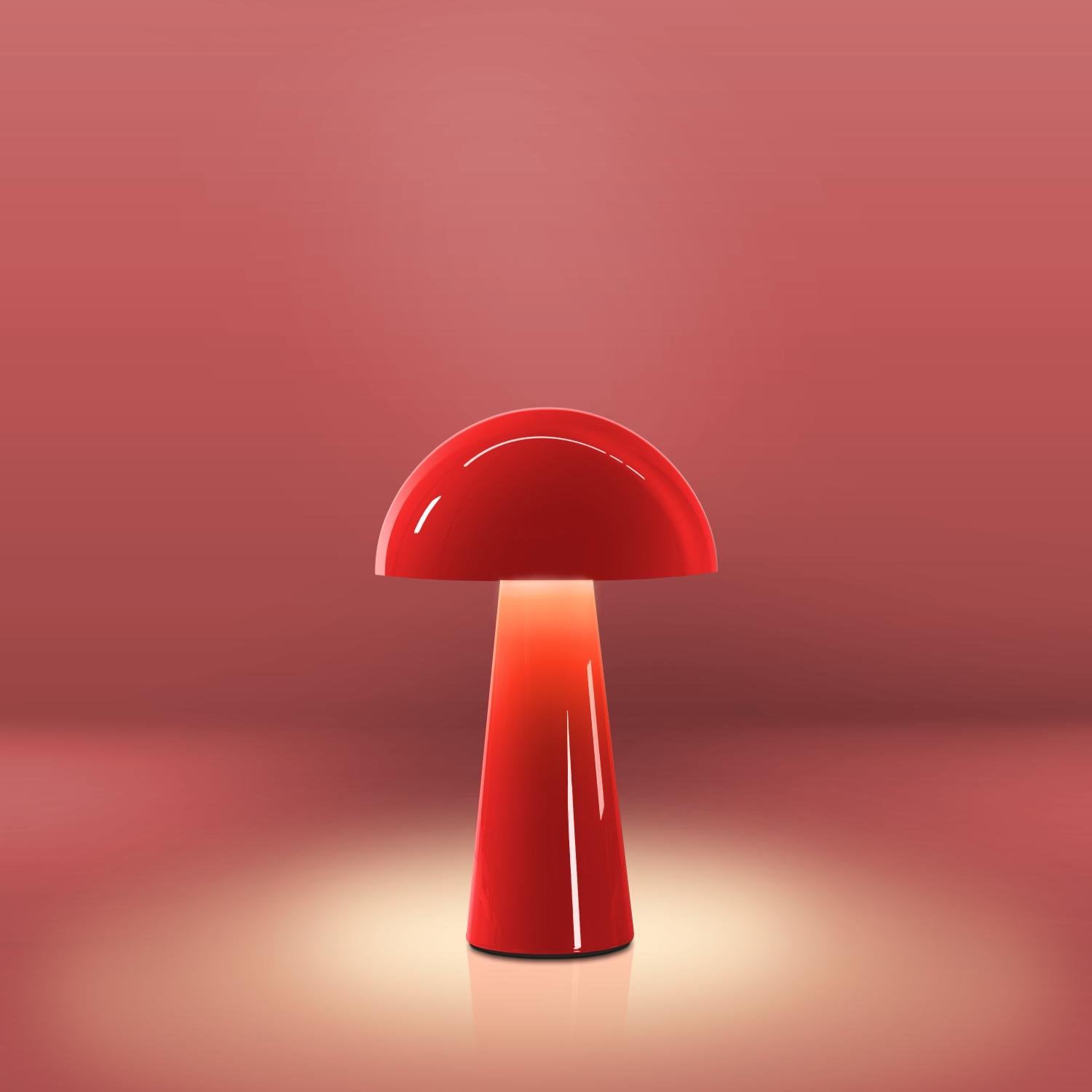 CEN COROG-152527 Venkovní stolní lampa Coco červená USB DIM IP54 - CENTURY