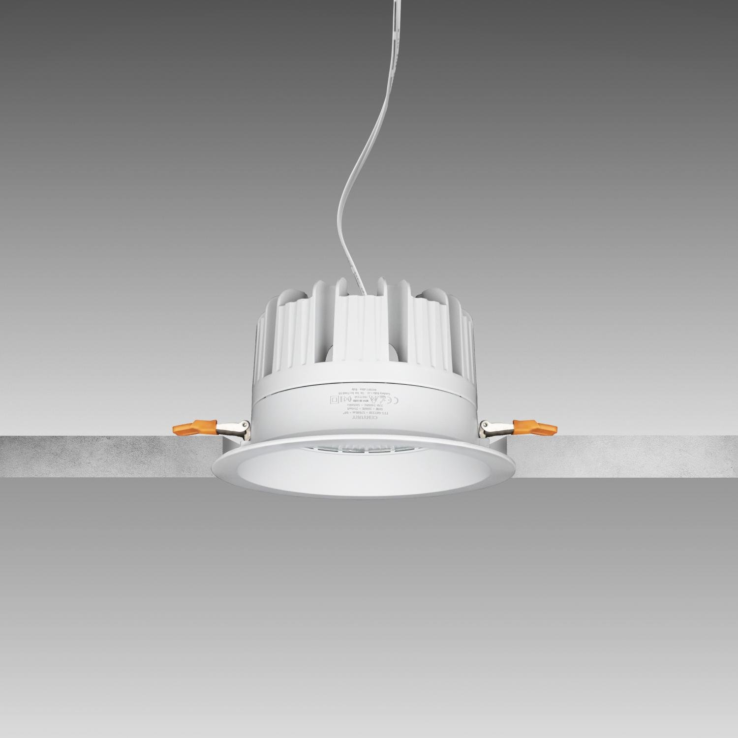 CEN FTS-301330 LED SPOT FUTURA SHOP 95 zapuštěné svítidlo 140mm 30W 3000K Ra95 36d IP20 - CENTURY