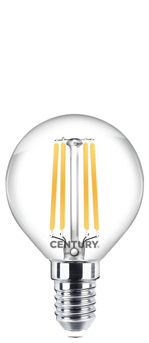 CEN INDH1G-061440 FILAMENT LED INCANTO SFERA CHIARA 6W E14 4000K DIM - CENTURY