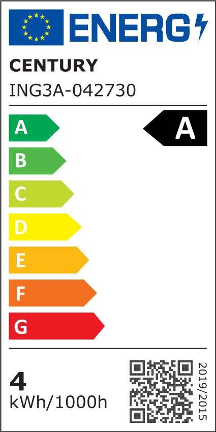 CEN ING3A-042730 LED FILAMENT HRUŠKA INCANTO 3,8W E27 3000K 360d - CENTURY (obrázek 2)