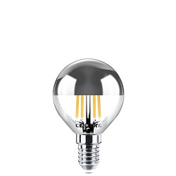 Obrázek pro produkt FILAMENT LED INCANTO CHIARA SFERA SILVER DOME 6W E14 2700K DIM - CENTURY