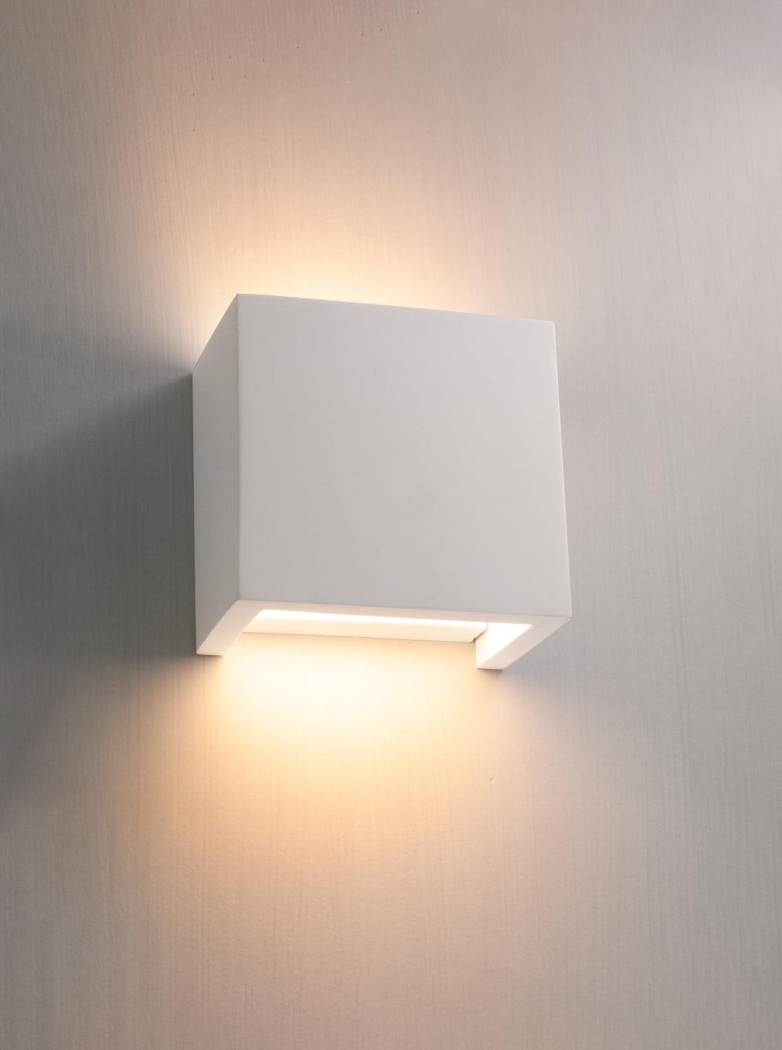 CEN JESSY-AP125 JESSY nástěnné sádrové svítidlo 125x125x75mm bílá - CENTURY