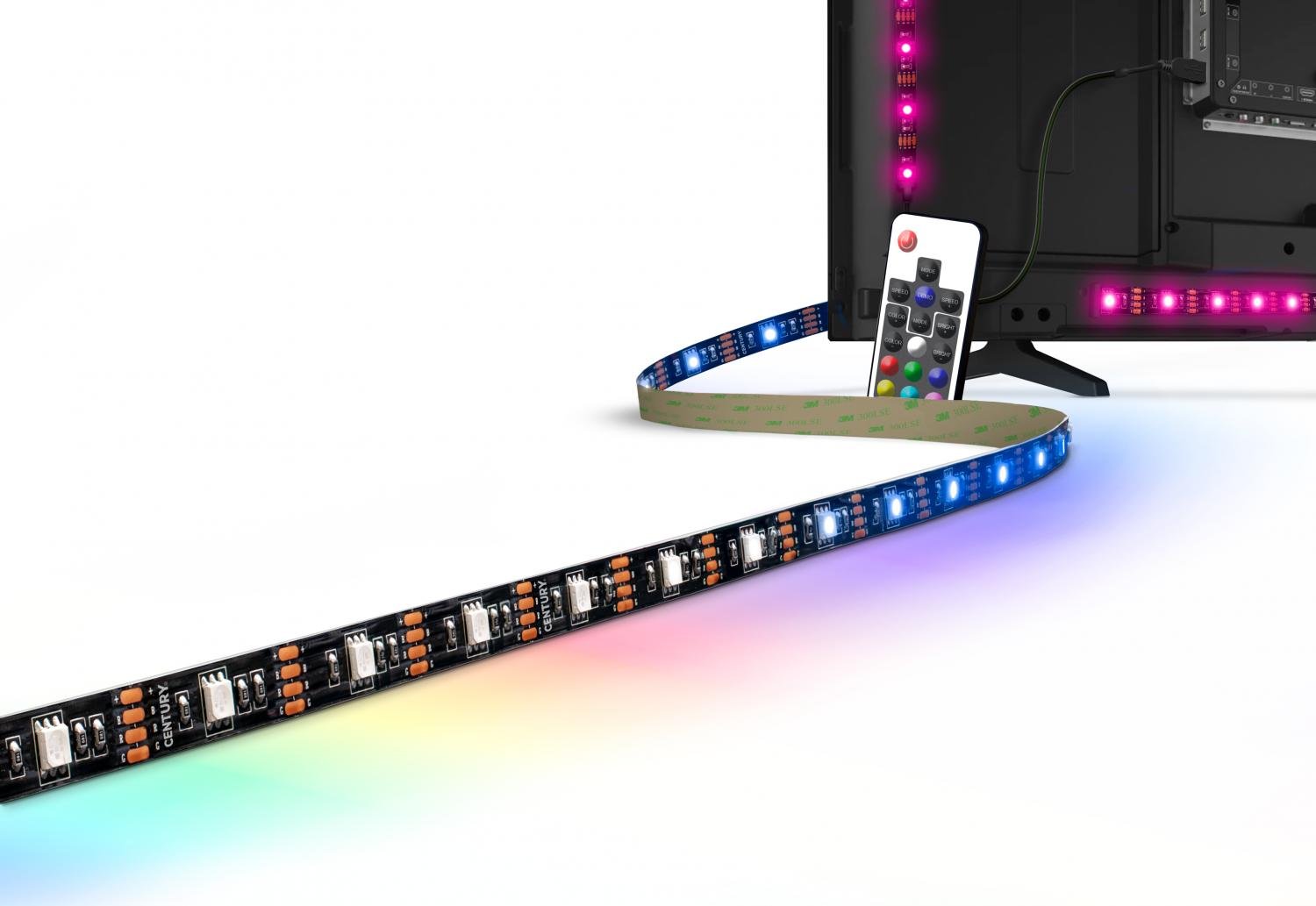 CEN KIT-TV55 LED pásek pro televizi 55 RGB 3W dálkové ovládání USB - CENTURY