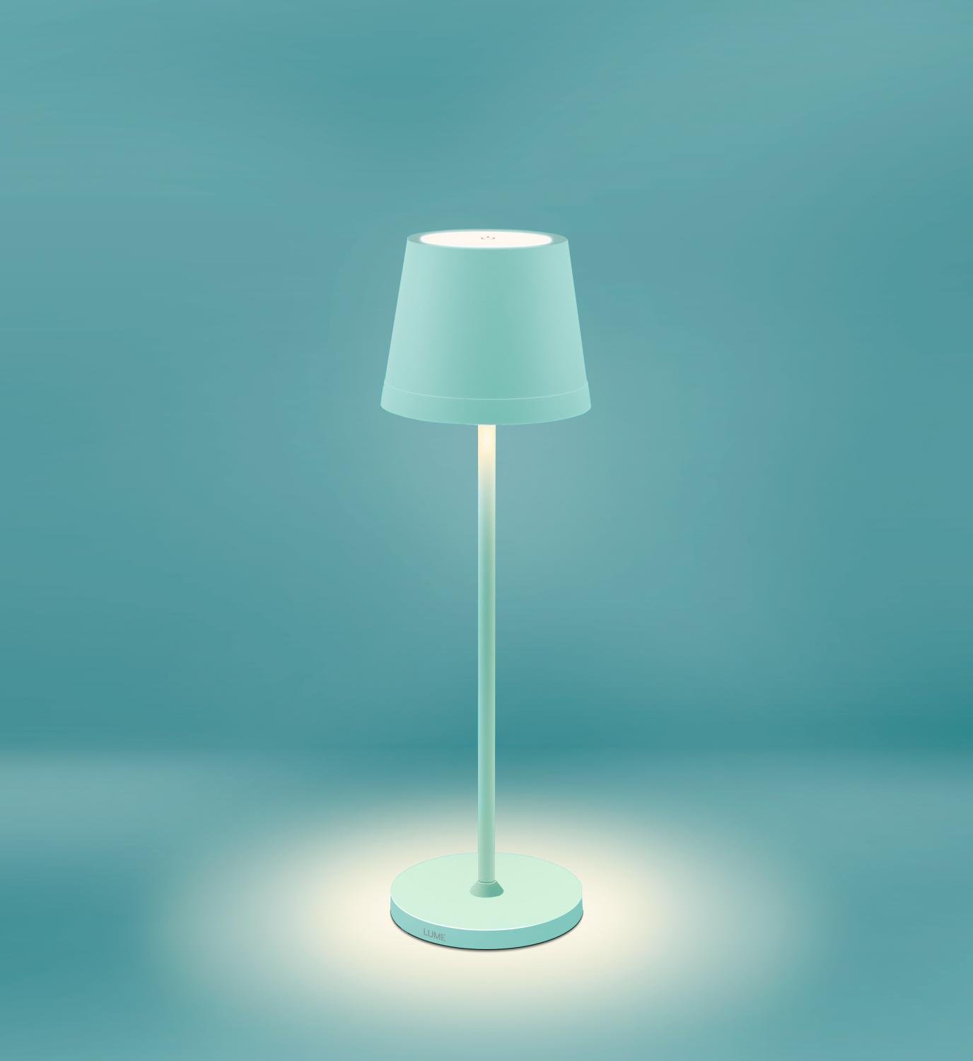 CEN LMPT-023827 Nabíjecí stmívatelné LED svítidlo LUME PLUS tyrkysová 2,2W 2700K IP54 USB Ra95 - CENTURY