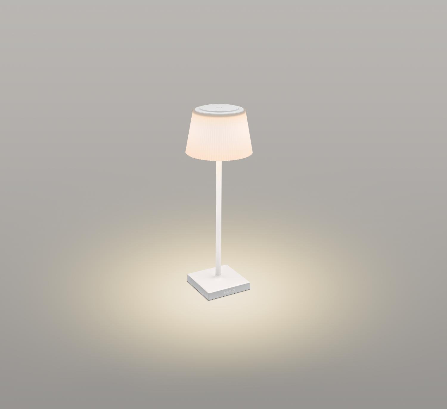 CEN MRGBI-043830 Nabíjecí stmívatelné stolní LED svítidlo MARGO bílé 4W 3000K IP54 USB - CENTURY