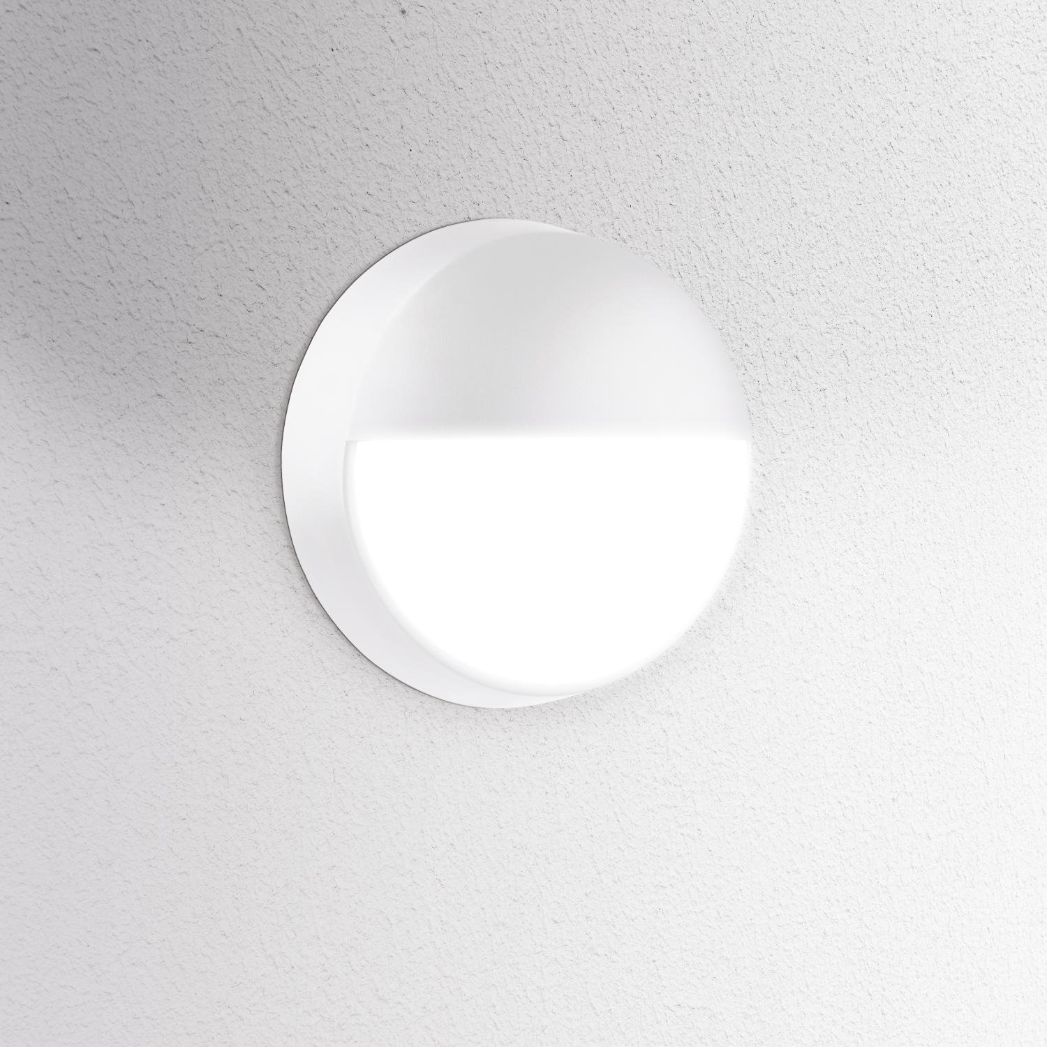 CEN OSTOBP-1421500 Venkovní nástěnné LED svítidlo kulaté OASI CCT 14W 3000/4000/6500K IP54 bílá - CENTURY