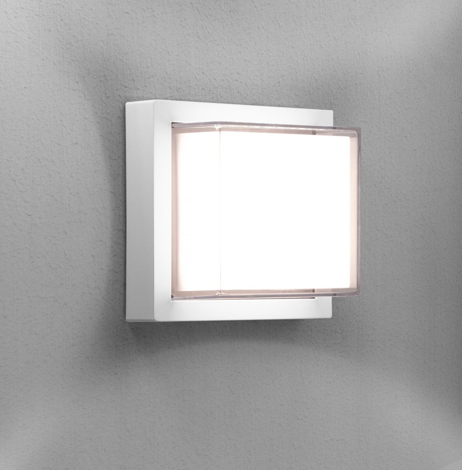 CEN PASBI-101630 PURA LED venkovní nástěnné svítidlo Square bílá 10W 3000K IP65 - CENTURY