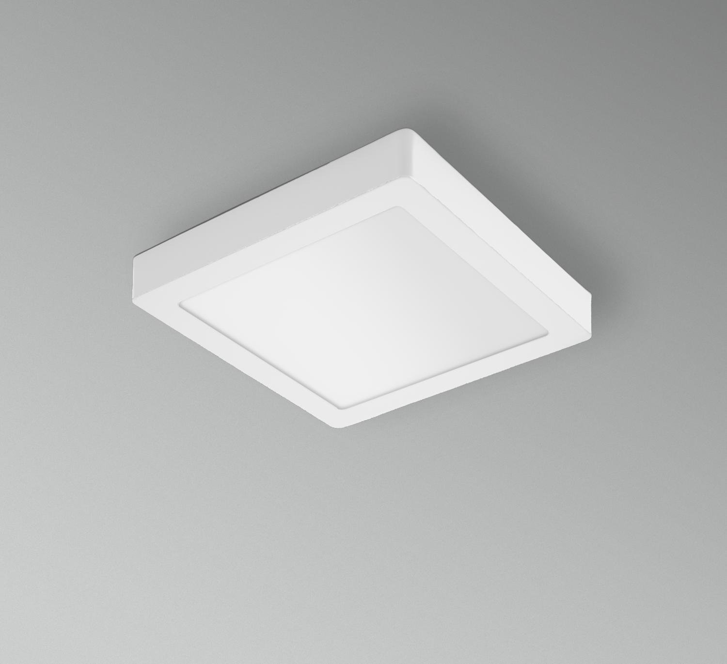 CEN PQP-182230 LED stropní a nástěnné svítidlo PL-QUADRO 220x220X38mm 18W 3000K 120d IP20 - CENTURY