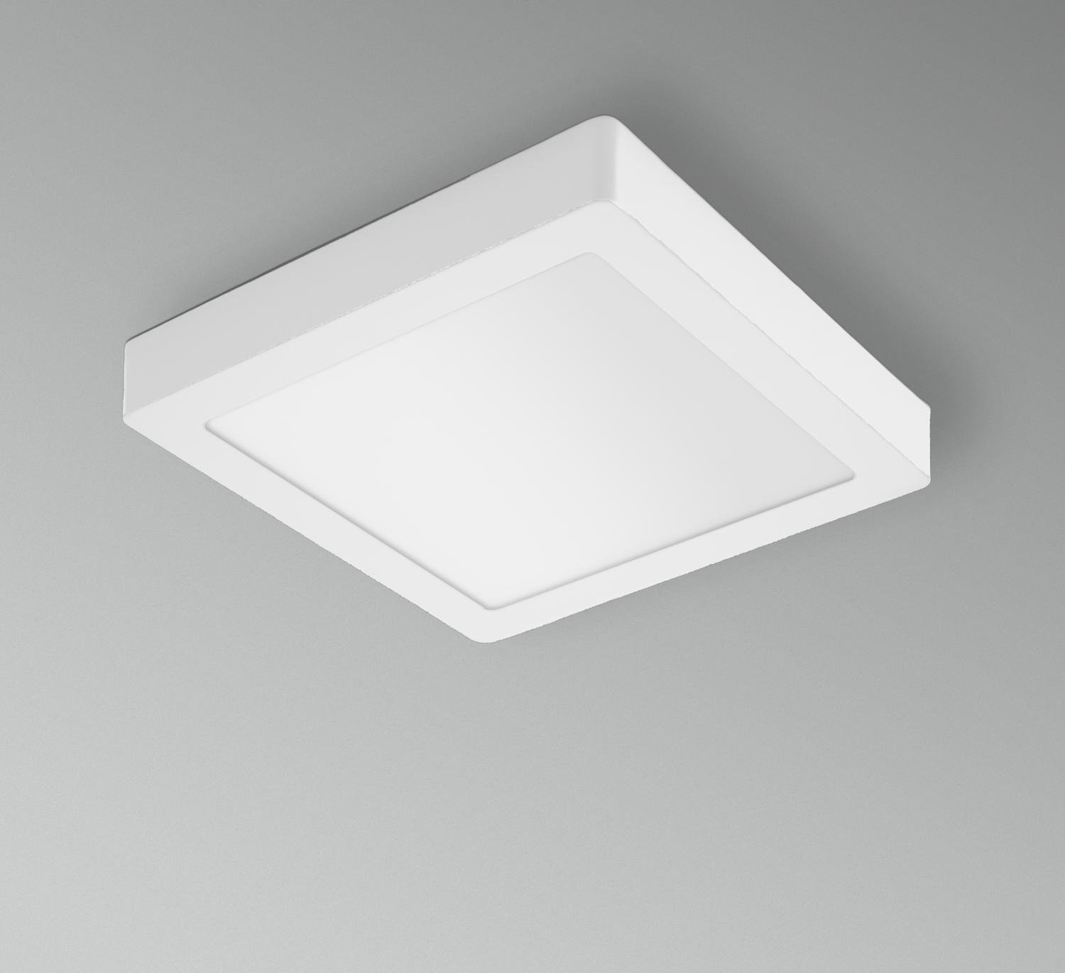 CEN PQP-243030 LED stropní a nástěnné svítidlo PL-QUADRO 300x300X35mm 24W 3000K 120d IP20 - CENTURY