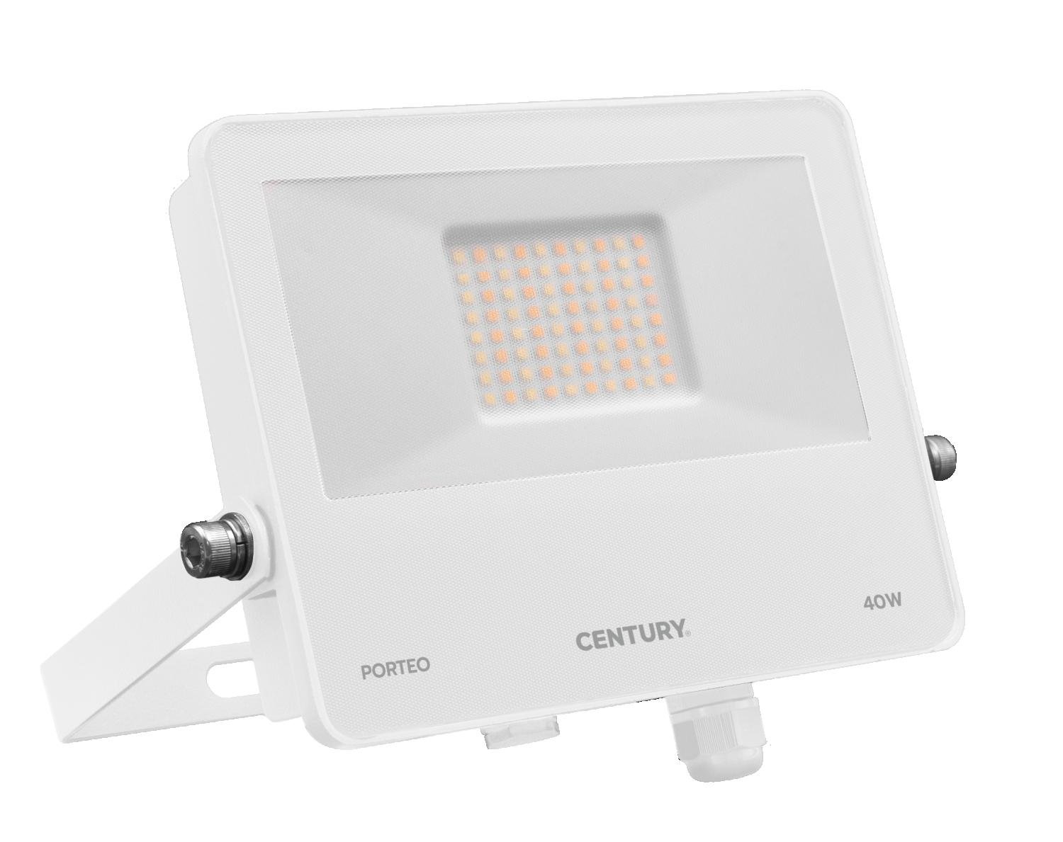 CEN PTOBI-409500 LED reflektor PORTEO bílá 40W 3000/4000/6500K IP65 - CENTURY
