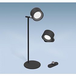 Obrázek pro produkt LED stolní lampa s odnímatelnou nabíjecí hlavou černá 1.8W 4000K USB IP20 - CENTURY