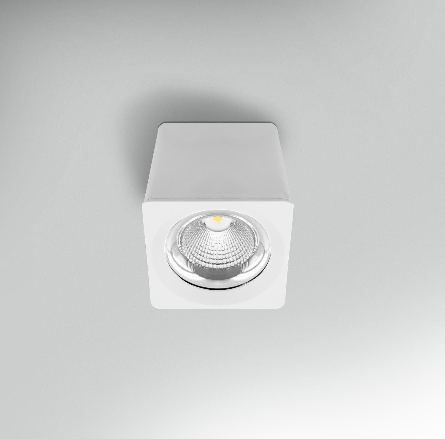 CEN QBBI-109030 Stropní svítidlo LED QUBE BÍLÉ 90x90x90mm 10W 230V 3000K 45d IP20 - CENTURY