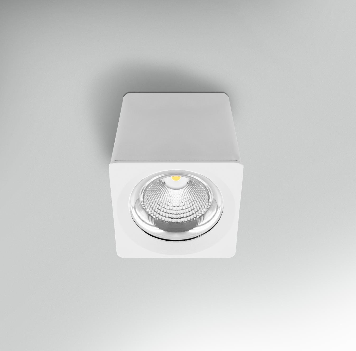 CEN QBBI-1511230 Stropní svítidlo LED QUBE BÍLÉ 131x131x133mm 25W 230V 3000K 45d IP20 - CENTURY
