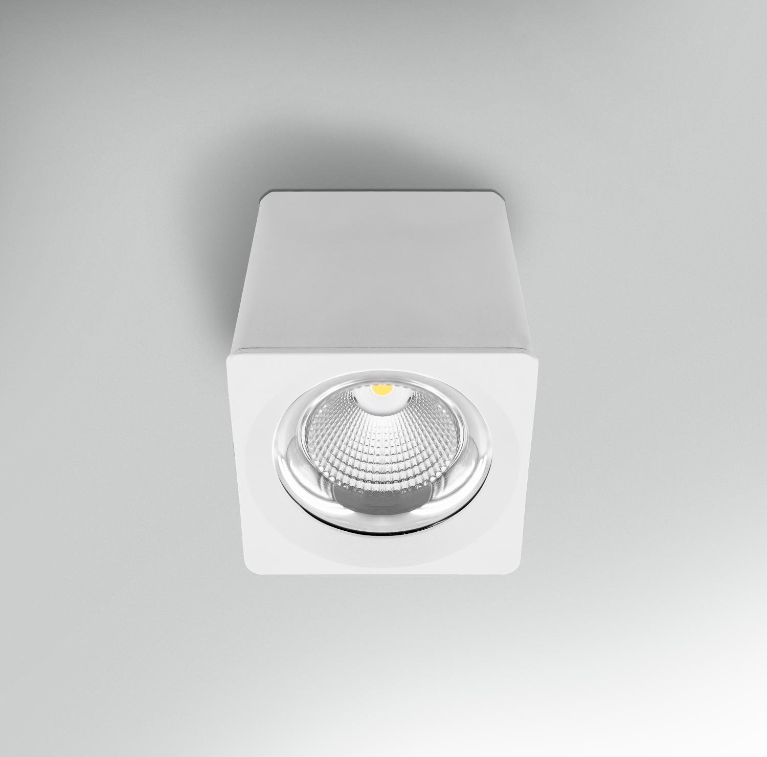 CEN QBBI-2513130 Stropní svítidlo LED QUBE BÍLÉ 131x131x133mm 25W 230V 3000K 45d IP20 - CENTURY