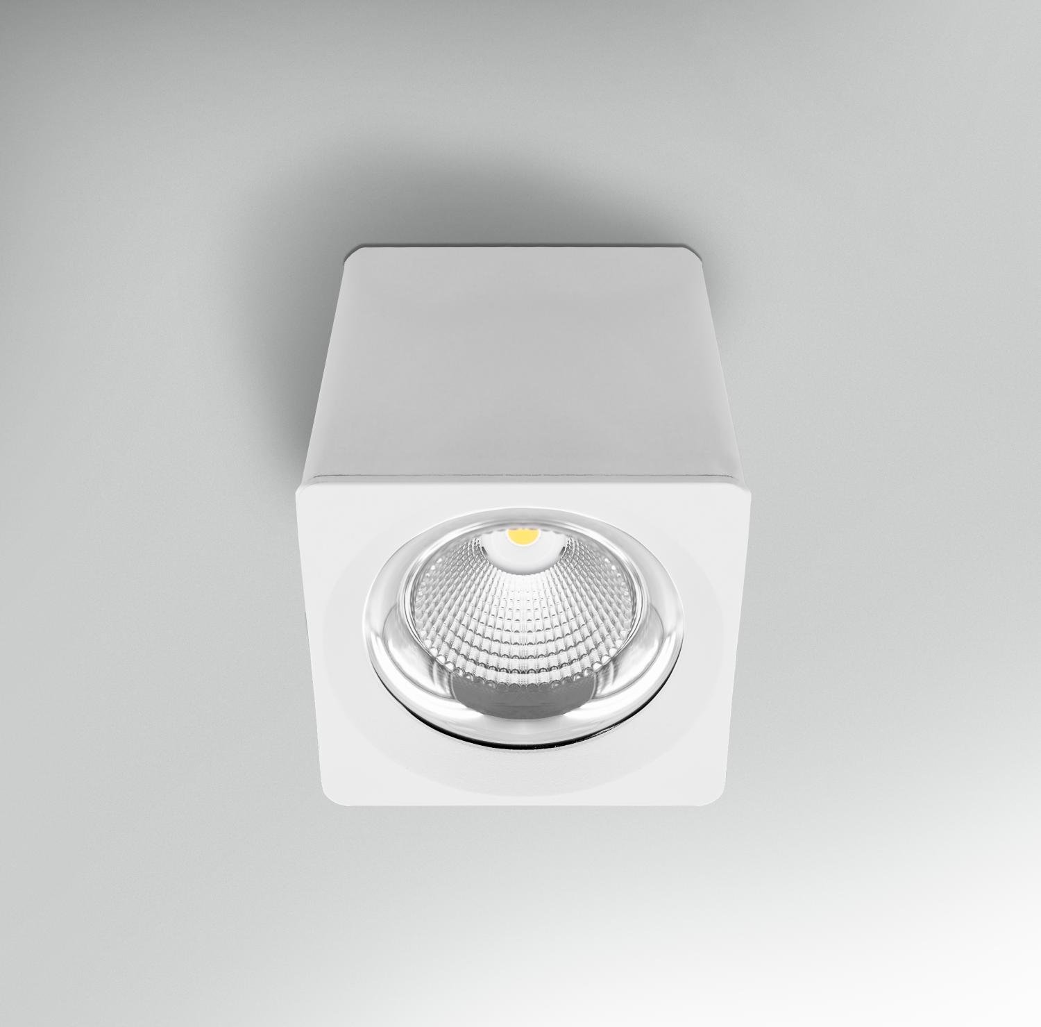CEN QBBI-3516130 Stropní svítidlo LED QUBE BÍLÉ 161x161x164mm 35W 230V 3000K 45d IP20 - CENTURY