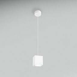 Obrázek pro produkt Závěsné LED svítidlo QUBE BÍLÉ 90x90X90mm 5W 230V 3000K 45d IP20 závěs 150cm - CENTURY