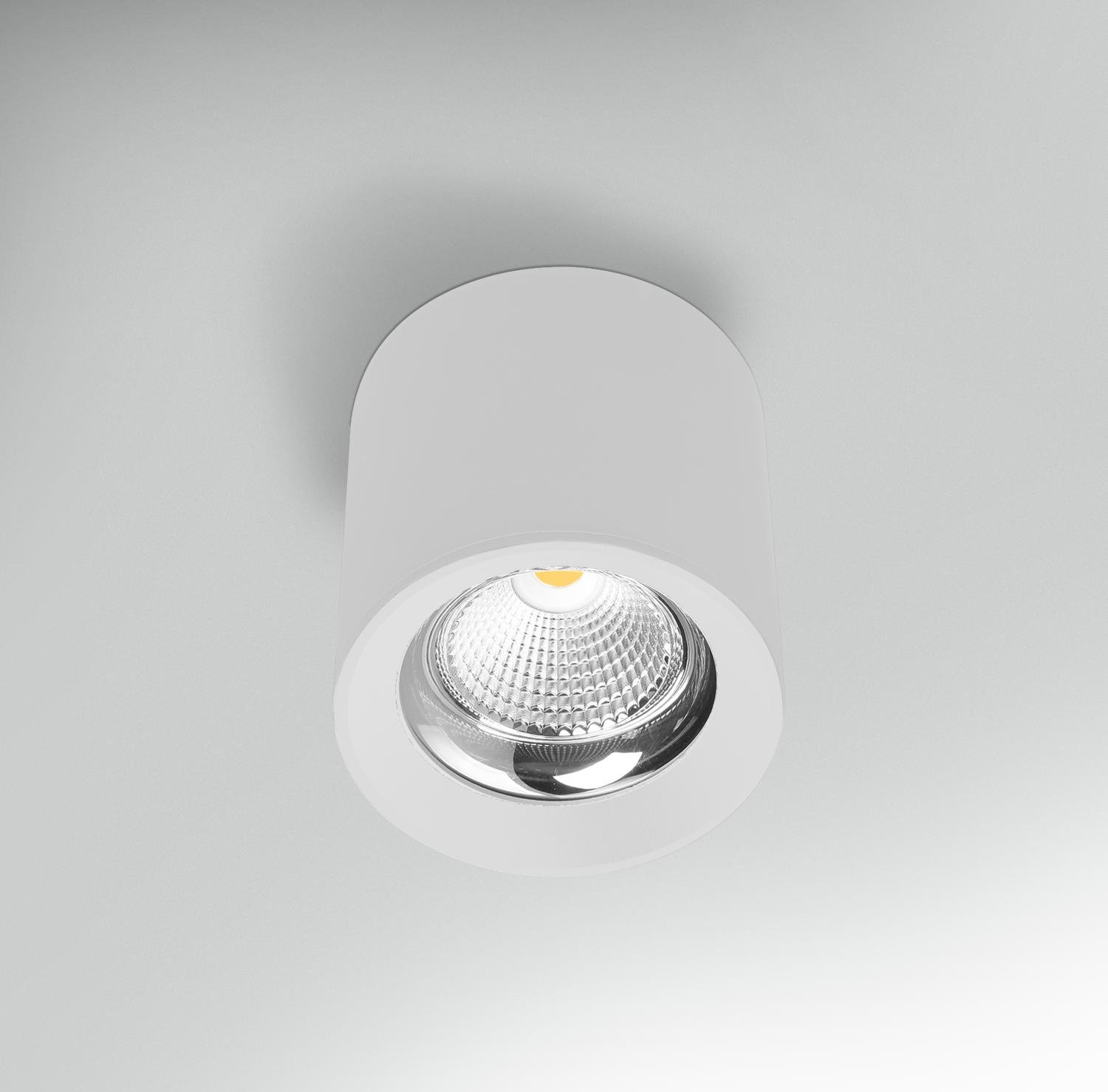 CEN RNDBI-2513030 Stropní svítidlo LED RONDO bílé pr.130x155mm 25W 230V 3000K 45d IP20 - CENTURY