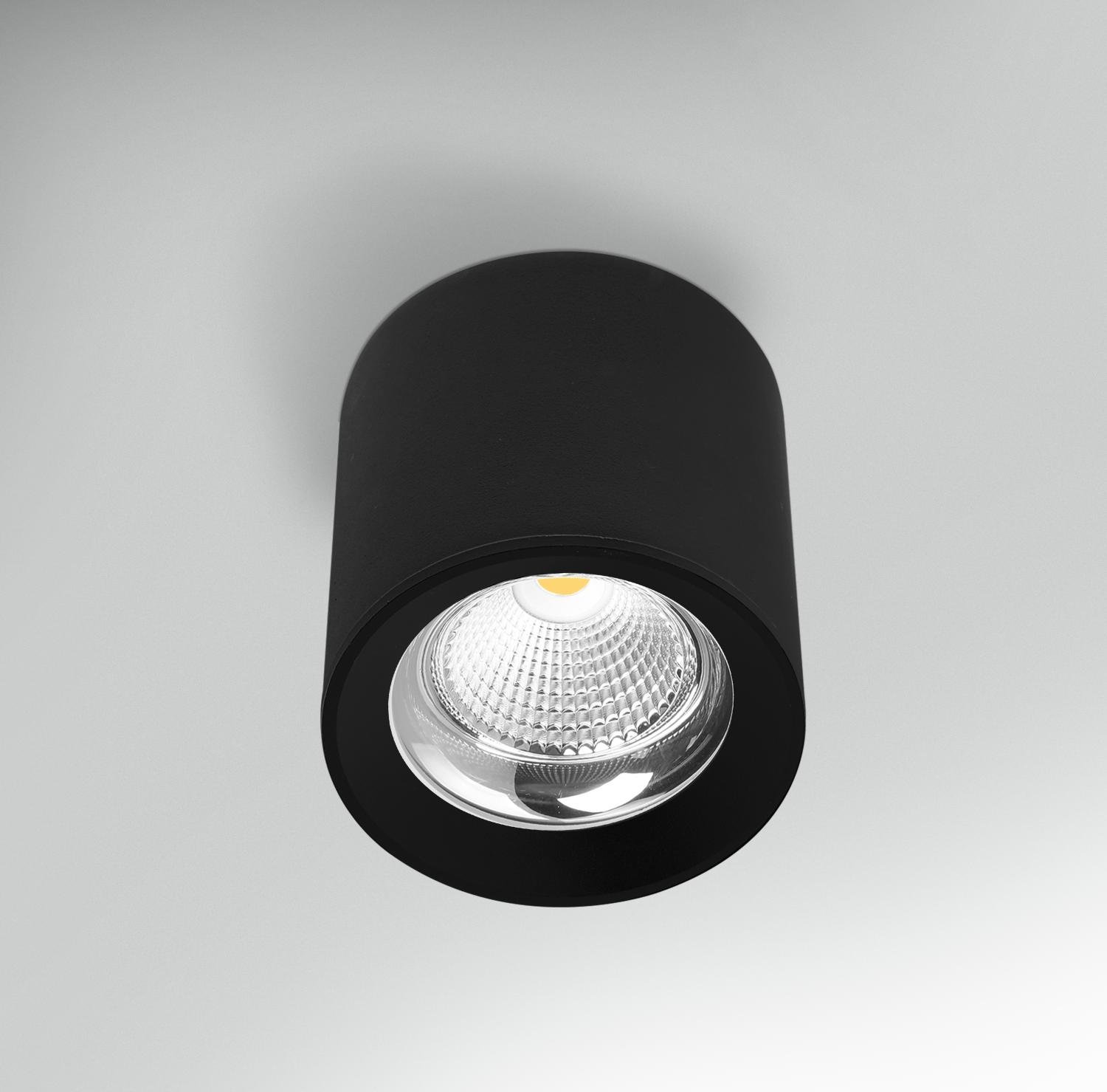 CEN RNDNE-3517030 Stropní svítidlo LED RONDO černé pr.170x185mm 35W 230V 3000K 45d IP20 - CENTURY