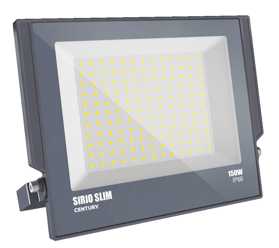 CEN SRS-1509560 LED reflektor SIRIO SLIM 150W 6000K 110d 303x366x34mm IP66 IK08 - CENTURY