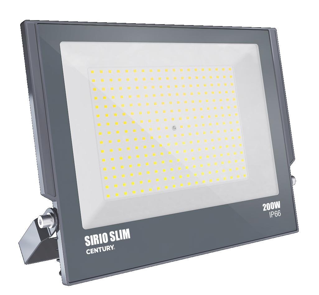 CEN SRS-2009560 LED reflektor SIRIO SLIM 200W 6000K 110d 303x366x34mm IP66 IK08 - CENTURY