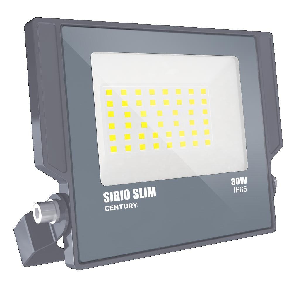 CEN SRS-309560 LED reflektor SIRIO SLIM 30W 6000K 110d 147x160x28mm IP66 IK08 - CENTURY