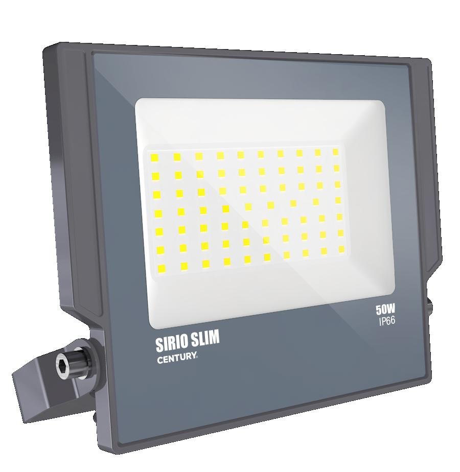 CEN SRS-509560 LED reflektor SIRIO SLIM 50W 6000K 110d 178x200x28mm IP66 IK08 - CENTURY