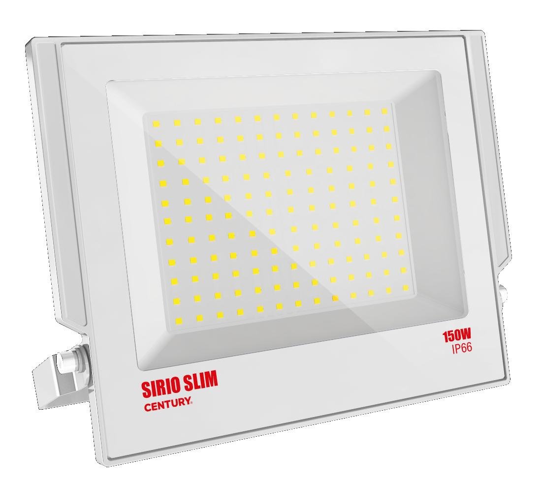 CEN SRSB-1509540 LED reflektor SIRIO SLIM BÍLÝ 150W 4000K 110d 303x366x34mm IP66 IK08 - CENTURY