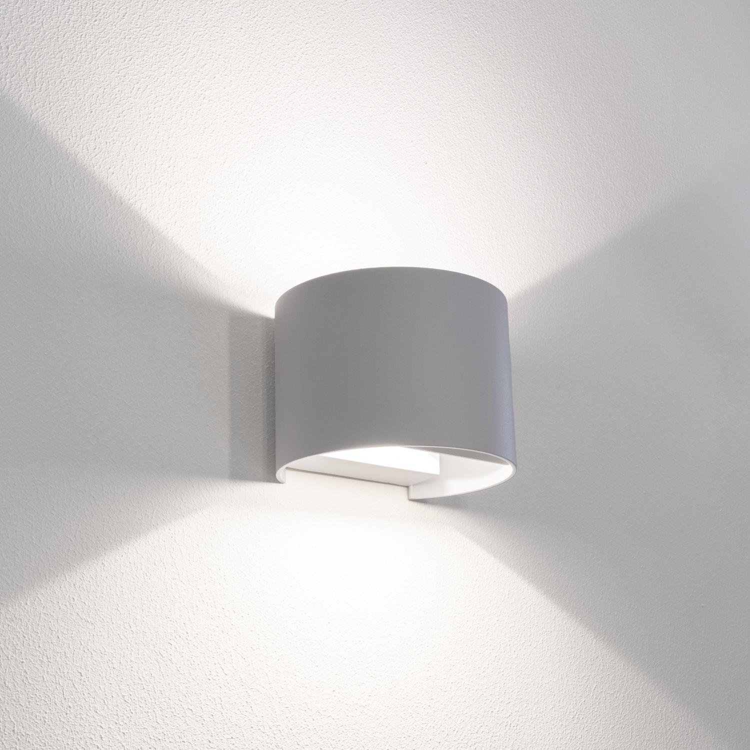 CEN UDRGR-1010 Venkovní nástěnné LED svítidlo up/down šedá 10W 2700/4000/6500K IP65 - CENTURY