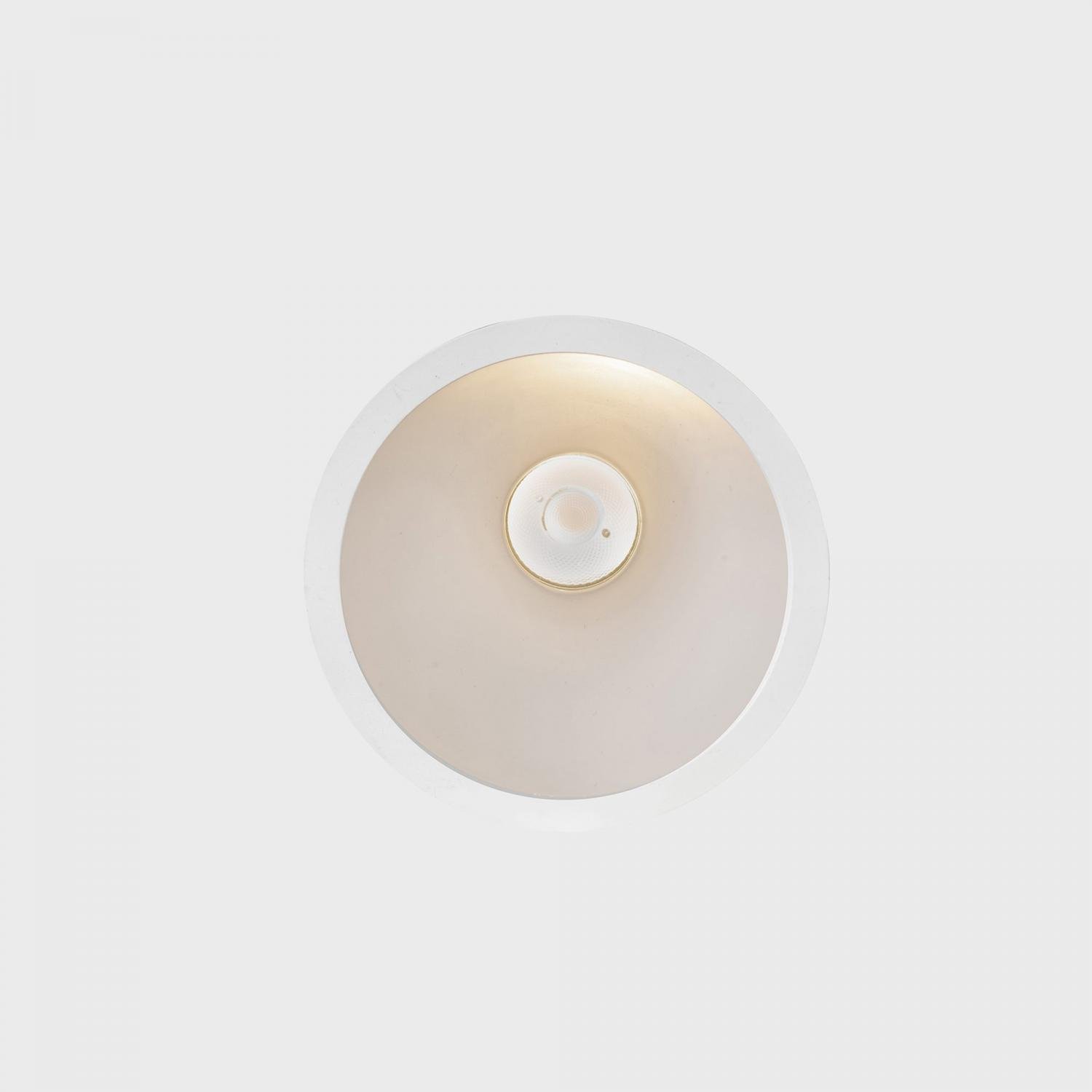 KHL K50803.02.RF.WH-WH.38.ST.8.27.D1 NOON IP65 zapuštěné svítidlo s rámečkem bílá 10 W 2700K 1-10V - KOHL-Lighting