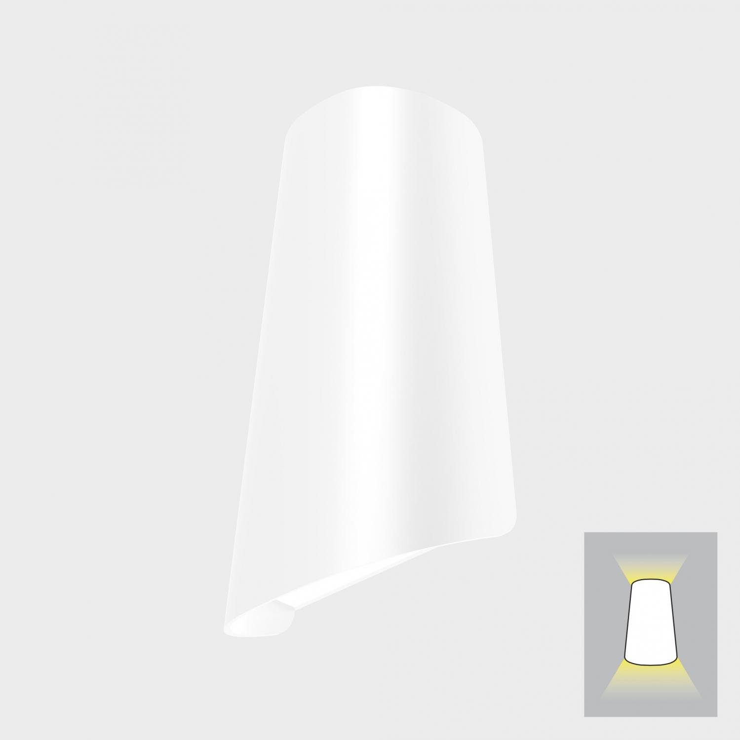 KHL K60005.01.WS.WH-WH.OP.ST.8.30 TUILE nástěnné svítidlo bílá 11 W 3000K nestmívatelné - KOHL-Lighting