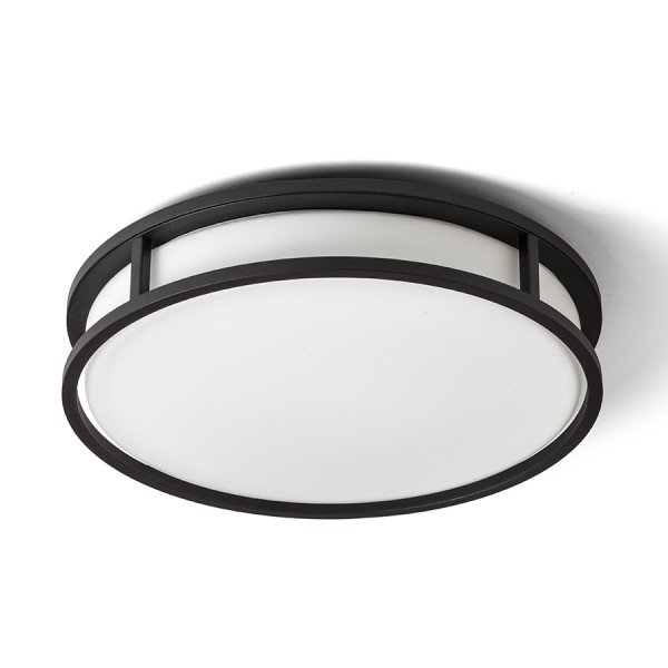 RED R13679X VÝPRODEJ VZORKU - GRANDE LED 35 stropní opálové sklo/černá 230V LED 24W IP44 3000K - RED - DESIGN RENDL