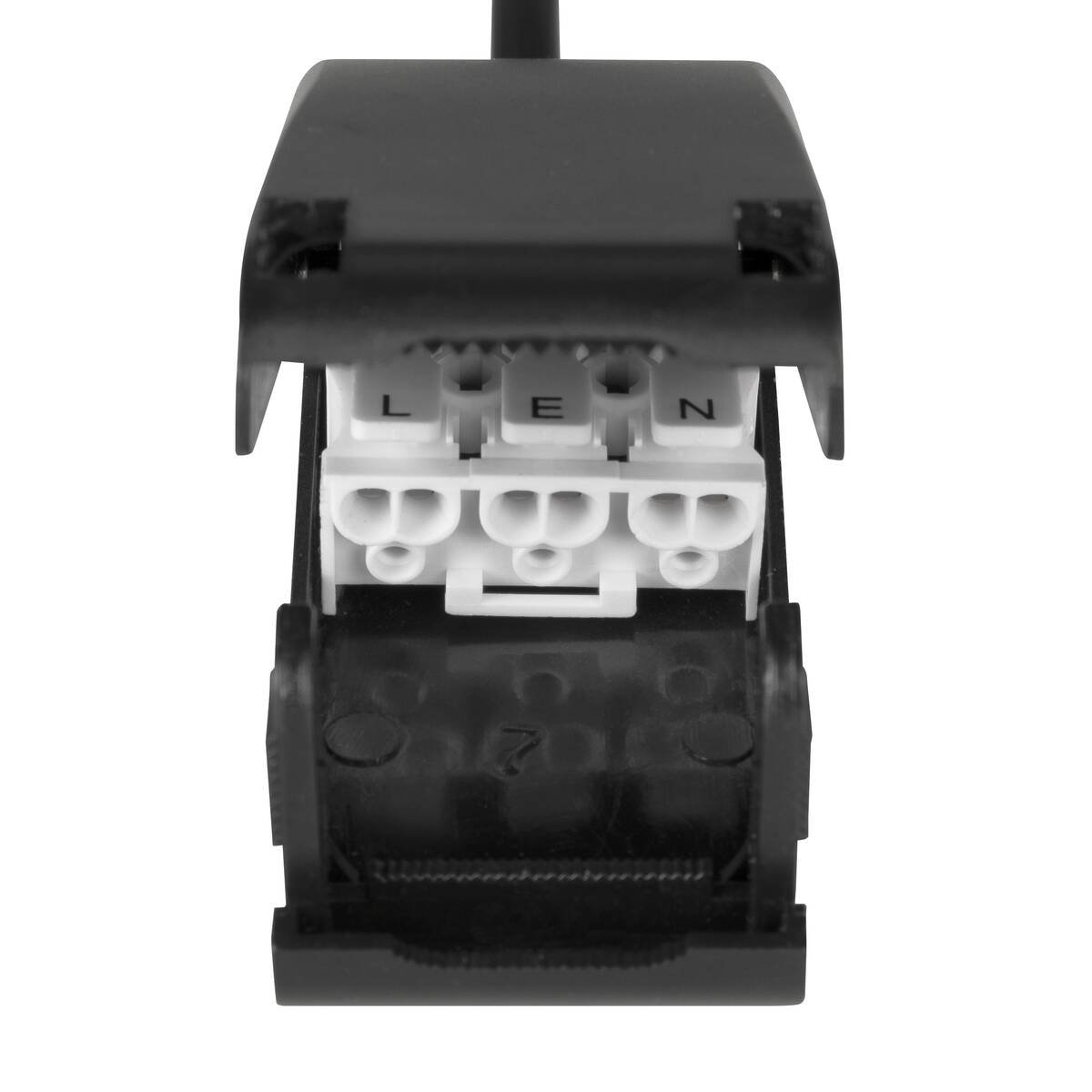 LA 1007283 Objímka GU10 pro LED žárovky (max. 10W) ​​s rychloinstalační krabicí a odlehčením tahu - BIG WHITE (obrázek 3)