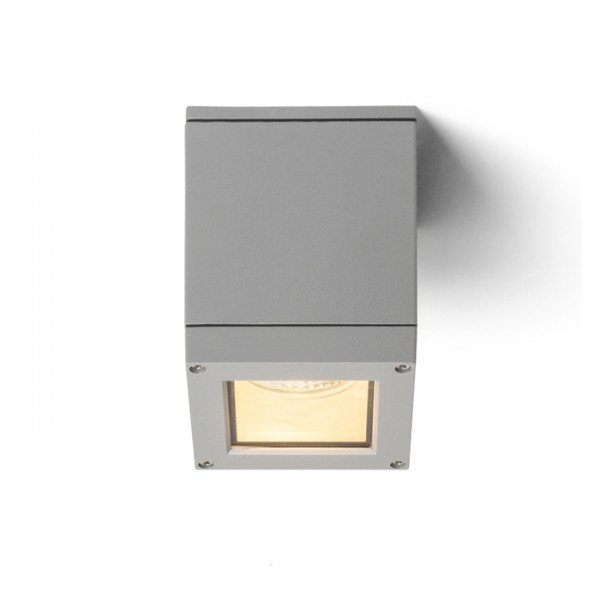 RED R10386 Svítidlo QUADRA M stropní stříbrnošedá 230V E27 75W IP54 - RED - DESIGN RENDL (obrázek 3)