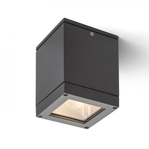 RED R10385 Svítidlo QUADRA M stropní antracitová 230V E27 75W IP54 - RED - DESIGN RENDL